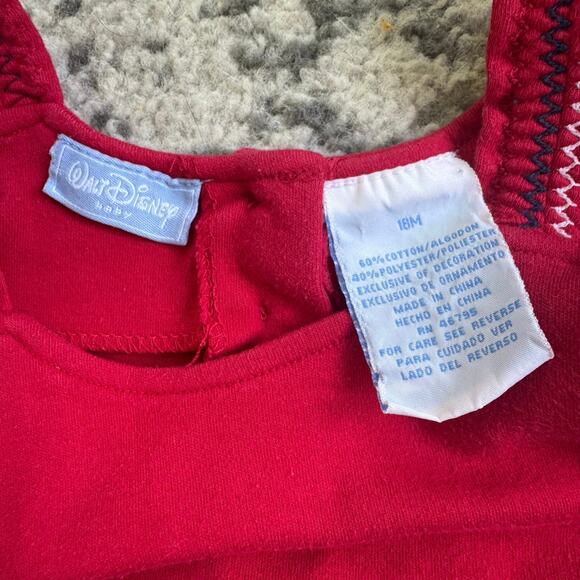 Vtg 1990s Y2K Disney Winnie the Pooh + Piglet Embroidered Tank Top 18M - Picture 7 of 7